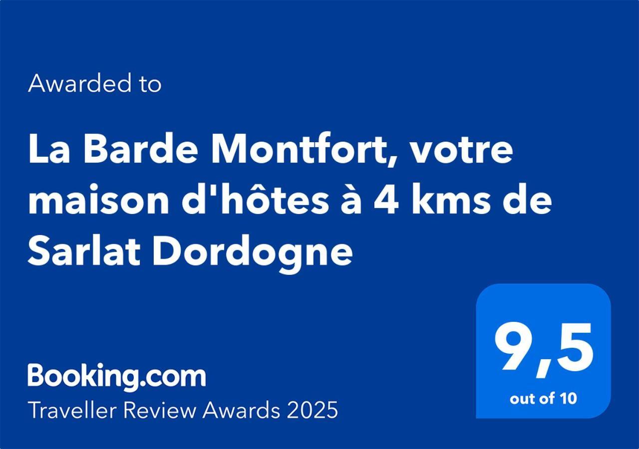 La Barde Montfort, Votre Maison D'Hotes A 4 Kms De Sarlat Dordogne Vitrac  Kültér fotó